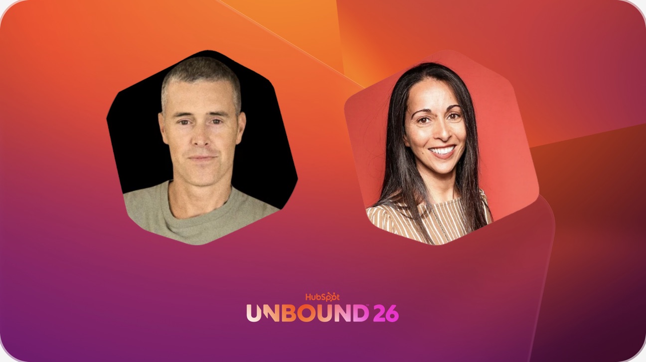 Champ Bennett of Capsule and Ifat Golan of HubSpot, speaking at UNBOUND 26